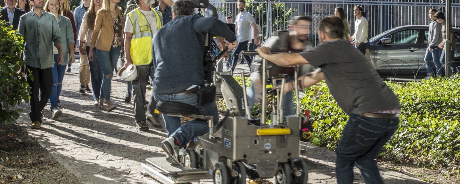 Equipo de Silver Snow Studios en un rodaje de producción comercial