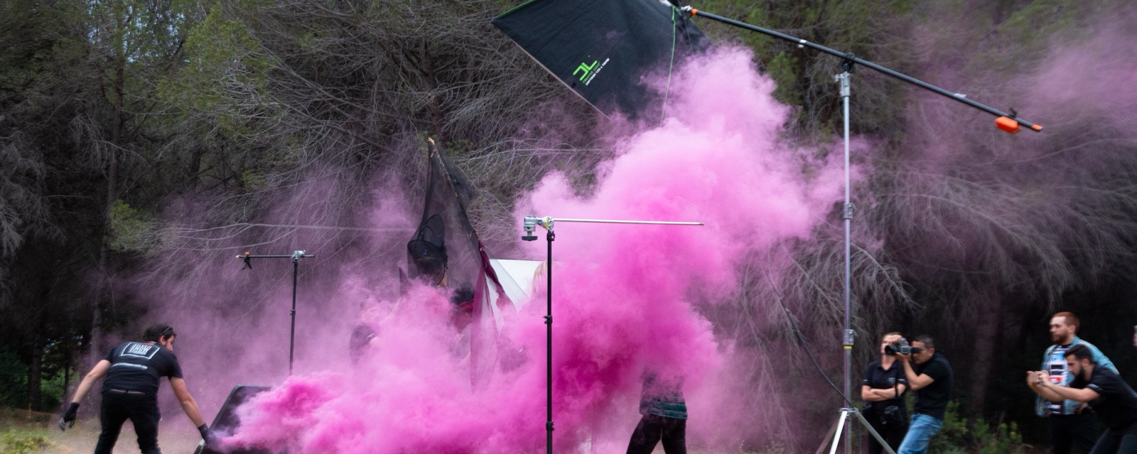 Silver Snow Studios production crew during a location shoot in Spain