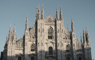 The Duomo di Milano (Milan Cathedral) with intricate gothic façade
