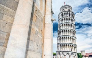 The Leaning Tower of Pisa, Italy – iconic architectural landmark drawing global visitors.